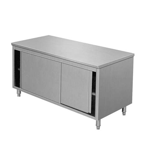 stainless steel worktop storage cupboard